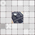32 PCS Sashiko Stencil Kit, 5.1x5.1 Inch Reusable Pattern Drawing Templates,Durable Plastic Craft Stencil for DIY Sewing, Embroidery, Scrapbooking and Handmade Art Decoration