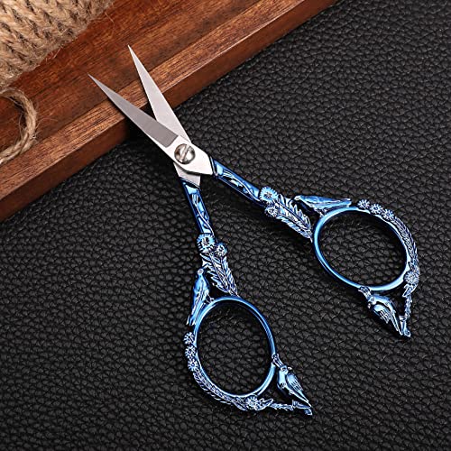 YOUGUOM Embroidery Scissors, Small Sharp Pointed Detail Shears - color: Blue