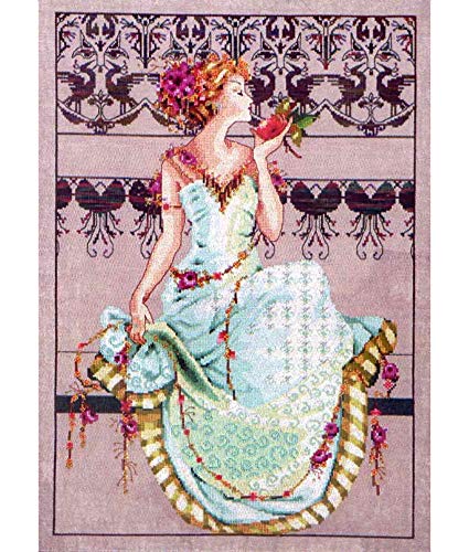 Persephone Kit Beaded Counted Cross Stitch by Nora Corbett Mirabilia Designs MD127 (Bundle: Chart, Beads, Silk Floss)