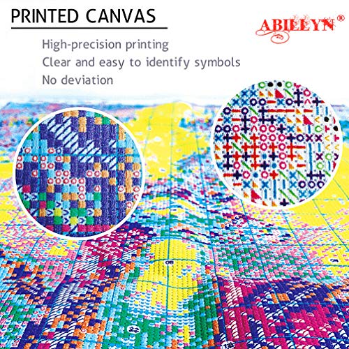 Abillyn Embroidery Cross Stitch Kits Three Little Birds Stamped with Printed Pattern Starter Kit (Birds 1) - color: Birds 1
