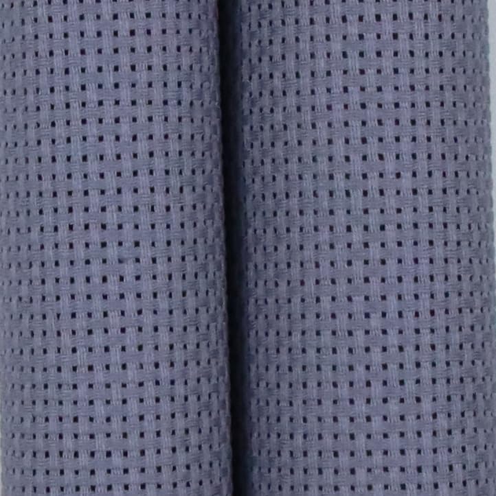 KCS 2 pc of 15" x 18"(38cmx45cm) Counted Cross Stitch Cotton Aida Cloth Needlework Fabric Box (Light Steel Grey, 11CT) - color: Light Steel Grey, size: 11CT