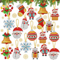 Jetec 20 Pcs Christmas Diamond Art Painting Ornaments Kits 5D DIY Craft