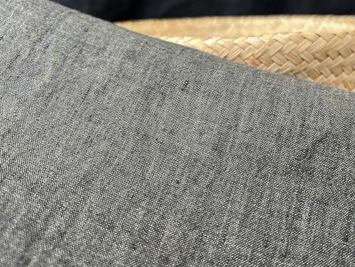 The Linen Lab | 100% Pure Linen Fabric from High-Twisted Yarn – Lightweight, Pre-Washed and Crisp, Cool & Soft Touch – 52" Width – for Apparel & Sewing (Dark Loden 7281, 3 Yard pre Cut) - color: Dark Loden 7281, size: 3 yard pre cut