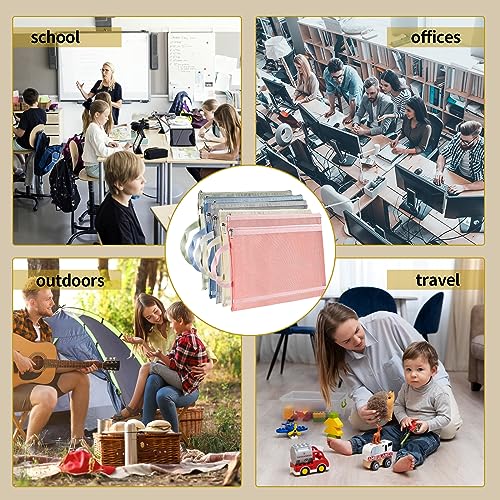 10 Pack Mesh Zipper Pouch Bags，A4 Toy Storage & Organization Bag - size: 2L-10A4