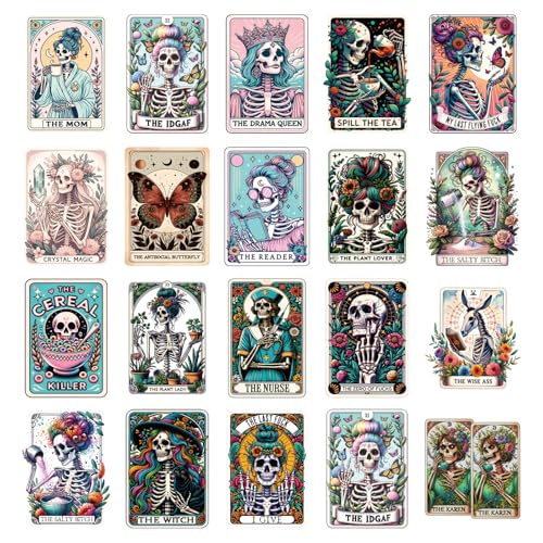 20 Pcs Butterfly Funny DTF Transfers Ready to Press - style: Tarot Cards
