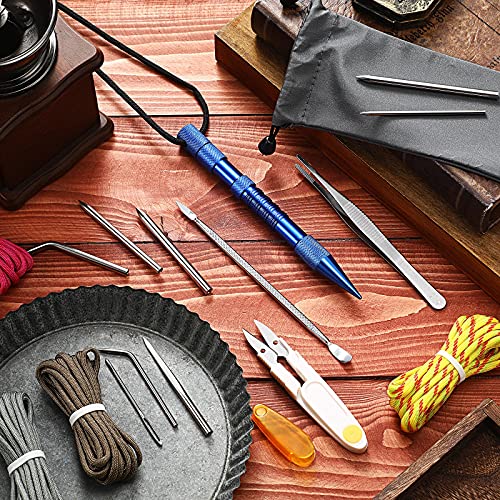 Ferraycle 12 Pcs Paracord FID Knotters Tool Set Stainless Steel, Dark Blue - style: Dark Blue