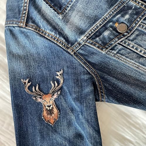 Embroidered Iron on Patches Applique, Deer Patches - color: Deer