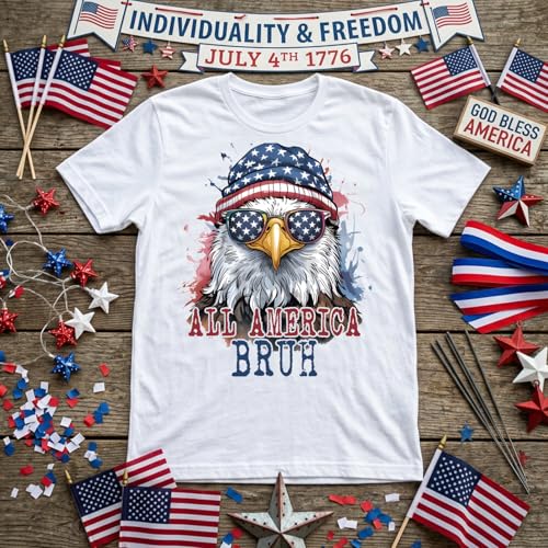 30Pcs 4th of July Dtf Transfers Ready to Press Floral Independence Day Iron on Transfers for Tshirts 250th Anniversary Transfer Vinyl Stickers for Clothing Pillows Bag DIY Crafts - color: Fourth of July