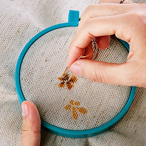 Aida Cloth Big Size 18 Count, Light Oatmeal Cross Stitch Fabric, 59 inch by 36 inch (59 inch by 1 Yard) - color: Light Oatmeal, size: 59" x 36"