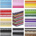 Tudomro 100 Pcs 10 x 10 Inch Floral Cotton Fabric Square Bulk for Quilting - color: Floral