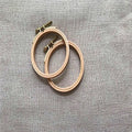 Beech Wood Embroidery Hoops - Small Round Craft Frames for Hand Stitching, Cross Stitch, DIY Art, Natural Wooden Hoops Small Wooden Craft Rings Round Stitching Frames (2pcs, 3 inch) - color: 2pcs, size: 3 inch