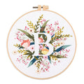 Amiiba Embroidery Starter Kit with Letter B Pattern, DIY Full Range Stamped Embroidery Cross Stitch Kits for Beginners Adults (Letter B) - color: Letter B