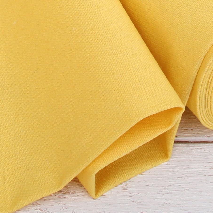 Threadart Light Yellow Linen Fabric - 3 Yard Cut, 55" Wide - color: Light Yellow, size: 3 YARDS