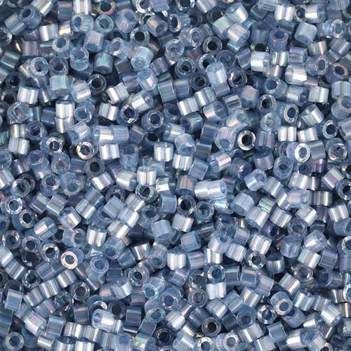 Miyuki Delica Seed Beads - color: DB1882 - Silk Inside Dyed Bayberry
