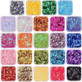 DIYASY 45000 Pcs Mini 4MM Sequins for Crafts – 24 Colors Round Cup Embroidery Sequins with Hole - size: 4MM