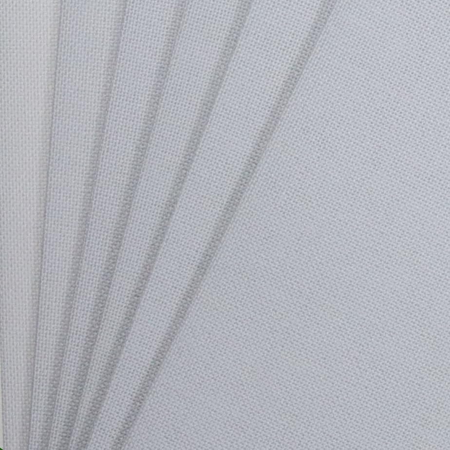 KCS 6 pc of 12" x 18" 30cmx45cm high Count Counted Cotton Aida Cloth Cross Stitch Fabric (32CT,White) - color: White, size: 32CT