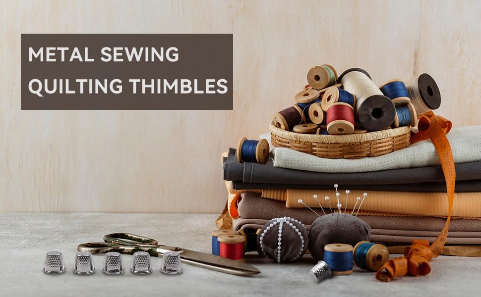 Quluxe 80 Pcs Metal Sewing Quilting Thimbles