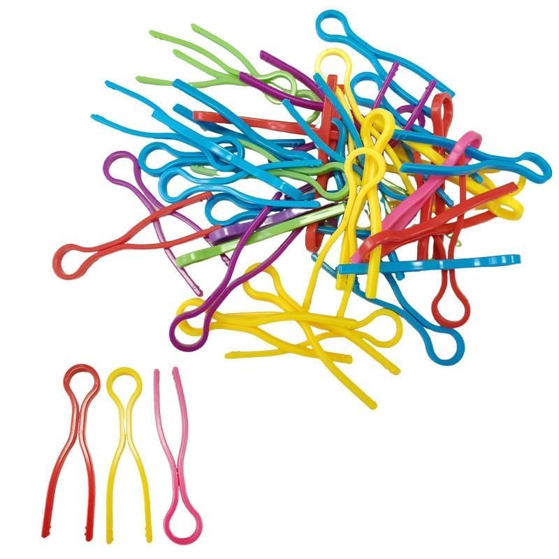 100 PCS Bobbin Holder – Colorful Bobbin Clips for Sewing Machine Accessories, Spool Organizer and Embroidery Supplies