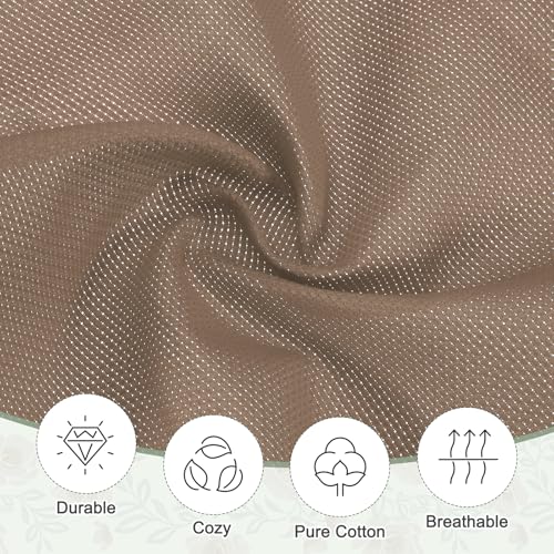 PATIKIL 14 Count Cross Stitch Cloth 19"x28", Embroidery Cotton Fabric DIY Cross Stitch for Handmade Needlework Art Crafts Machine Embroidery, Dark Coffee - color: Dark Coffee, size: 19"x28"