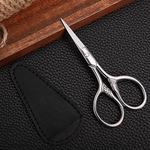 Small Precision Scissors, 3.5in Beauty Grooming Kit - color: Stainless Steel Color