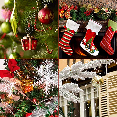 120PCS Christmas Ornament Hooks Christmas Tree Ornament Hanger - color: Silver