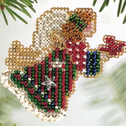 Christmas Angel Beaded Counted Cross Stitch Ornament Kit Mill Hill 2004 Winter Holiday H117