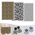 15 Pcs Transfer Paper for Polymer Clay, 3 Design Leopard Cow Abstract Floral Pattern Water-Soluble Clay Transfer Sheets for Crafting Soft Ceramic Earrings Jewelry & Polymer Clay Molds - color: 3 Pattern Sets