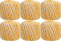 ThreadArt 100% Cotton Crochet Thread Size 3, Variegated Sunburst - color: VARIEGATED SUNBURST, size: SIZE 3 - 6 PACK