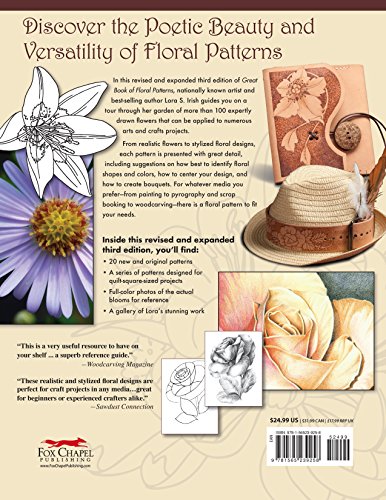 Great Book of Floral Patterns, Third Edition, Revised and Expanded: The Ultimate Design Sourcebook for Artists and Crafters (Fox Chapel Publishing) Over 100 Expertly Drawn Designs from Lora S. Irish