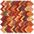 5 Inch Fall Cotton Fabric Squares, 84 Pack 21 Styles Autumn Charm Pack - color: Burnt Orangeow, size: 5″