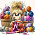 niurenmaoyi Weaving Clothes Stamped Cross Stitch Kits for Beginner,14X14In - color: Cross Stitch Kits00617-03