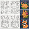 15Pcs Cartoon Fox in Flower Water Soluble Sewing Stabilizers - style: Fox