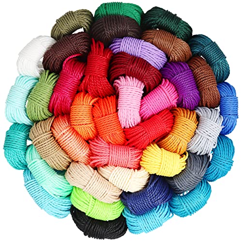 40 Colors 1mm Waxed Polyester Cord 437 Yard Waxed Bracelet Cord