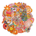 J.CARP 48Pcs Hippie Iron on Patches for Girl, Boho Peace Iron on/Sew on Patch for Clothing, Hats, Backpacks, Jackets, and Bags - color: Hippie Patches 48Pcs