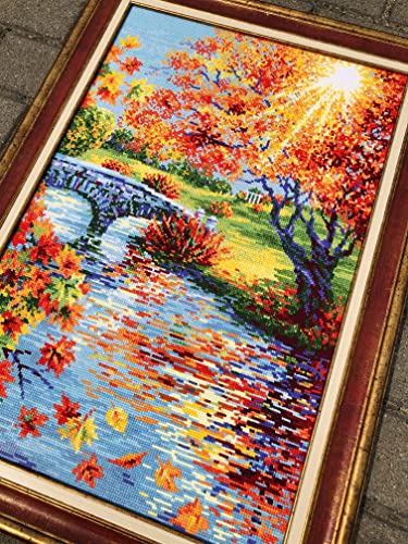 RIOLIS 2031 Sunny Autumn Counted Cross Stitch Kit 15.75 x 23.5 in - style: Sunny Autumn 2031