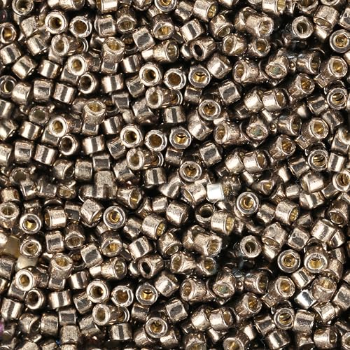 Miyuki Delica Seed Beads - color: DB1852 - Duracoat Galvanized Pewter