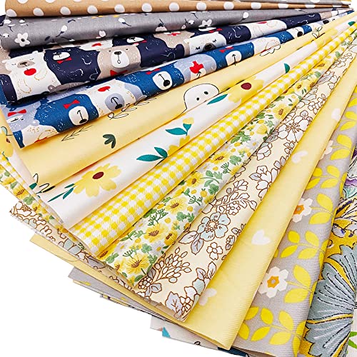 56pcs Cotton 9.8” x 9.8”(25cm x 25cm) Quilting Fabric Bundles, Pre-Cut Squares Sheets for Patchwork Sewing Quilting Crafting, No Repeat Patterns. - color: A-3