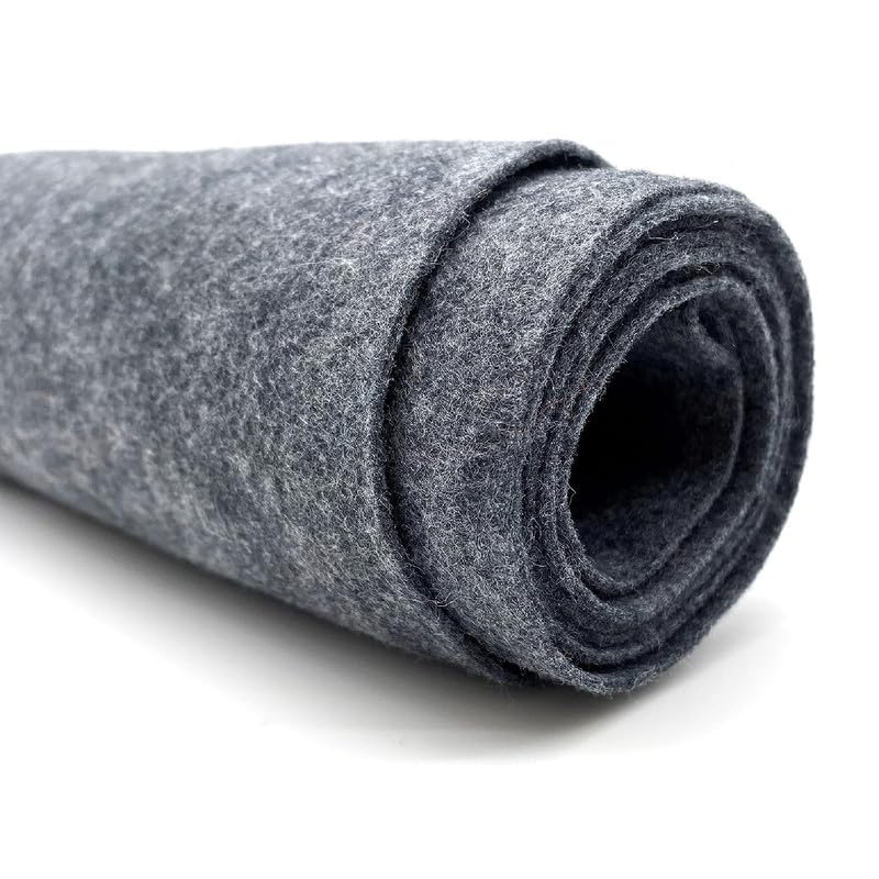 Ice Fabrics Craft Felt Fabric by The Yard - 72" Wide & 1.6mm Thick Acrylic Felt - Soft and Durable Charcoal Fabric for DIY Arts & Crafts, Decorations and More - 1 Yard Charcoal - color: Charcoal, size: 1 Yard