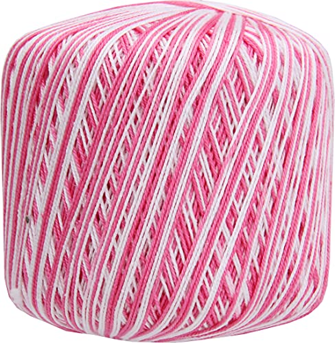 ThreadArt 100% Cotton Crochet Thread Size 10, Variegated Roses 46 - color: VARIEGATED ROSES, size: SIZE 10 SINGLE