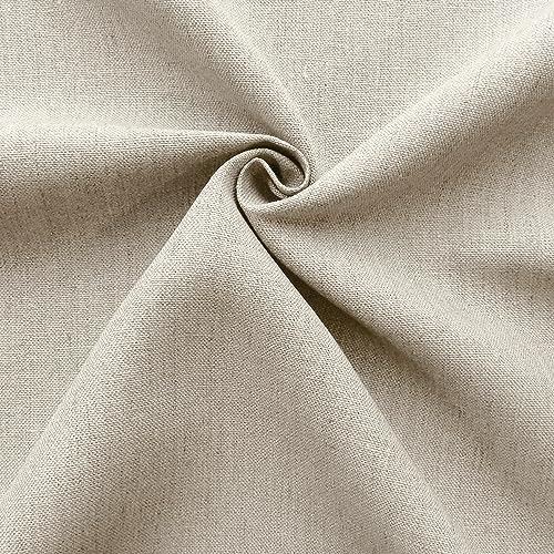 Barcelonetta | Linen Fabric | Natural Linen Cloth | Embroidery, Sewing | Soft, Breathable | 55" Wide | 70% Linen, 30% Rayon | Hemp, Jute, Needlework, Lining (Natural, 1 Yard) - color: Natural, size: 1 Yard