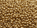 1.76oz (50g) Rocailles Preciosa Seed Beads 11/0, Aztec Pale Gold Matte 01710