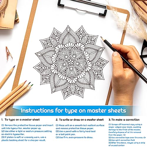 Tattoo Transfer Paper, Cridoz 35 Sheets Stencil Transfer Paper for Tattooing, A4 Size - size: 8.25 x 11.75 Inch (Pack of 35)