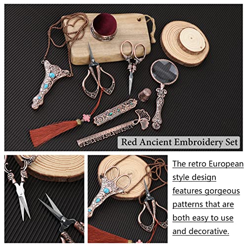 Wonvoc Embroidery Scissor Kit, Vintage Embroidery Scissors Set