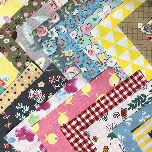 200 pcs Fabric Squares Sheets Patchwork Craft Cotton Quilting Fabric Bundles DIY Patchwork Crafts with with Different Patterns for Crafts (10cmx10cm)