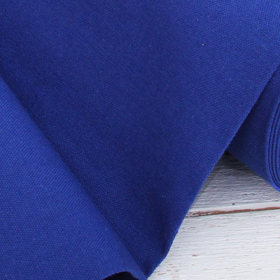 Threadart Indigo Blue Linen Fabric - 3 Yard Cut, 55" Wide - color: Indigo Blue, size: 3 YARDS