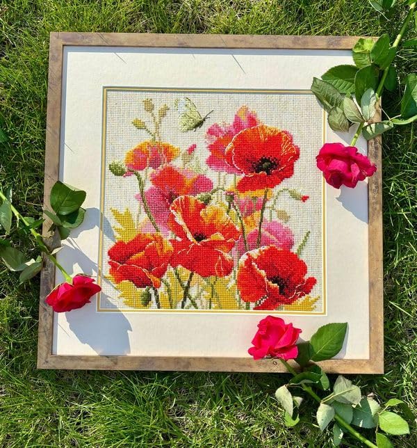 RIOLIS 2214 Colors of Flame Counted Cross Stitch Kit 11.75 x 11.75 in - style: Colors of Flame 2214