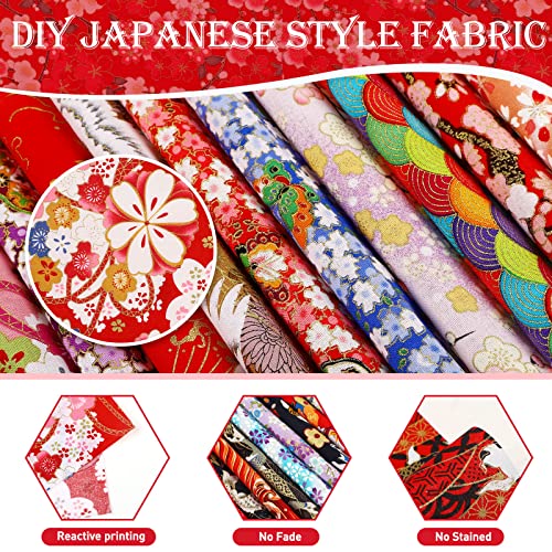 Tudomro 30 Pcs 8" x 10" Japanese Fabric Bundle Cotton Quilting, Fresh Style - color: Fresh Style