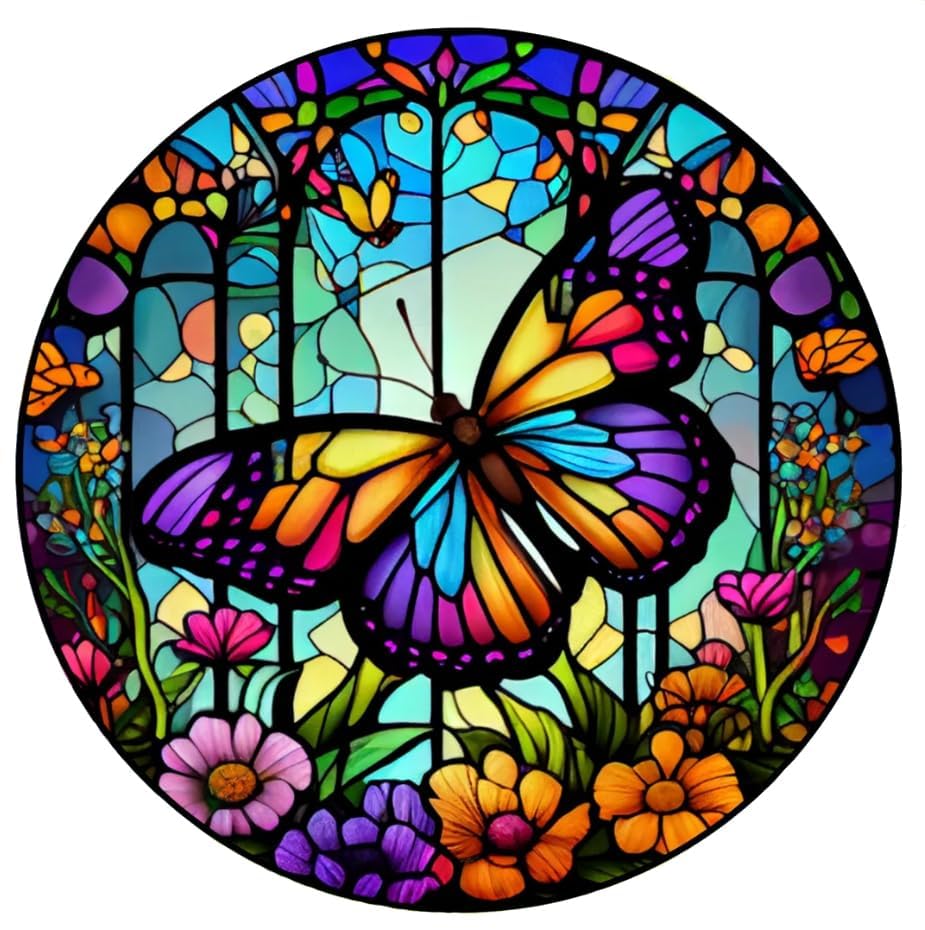 Tiwabb Butterfly Stamped Cross Stitch Kits for Adults Beginners - color: butterfly