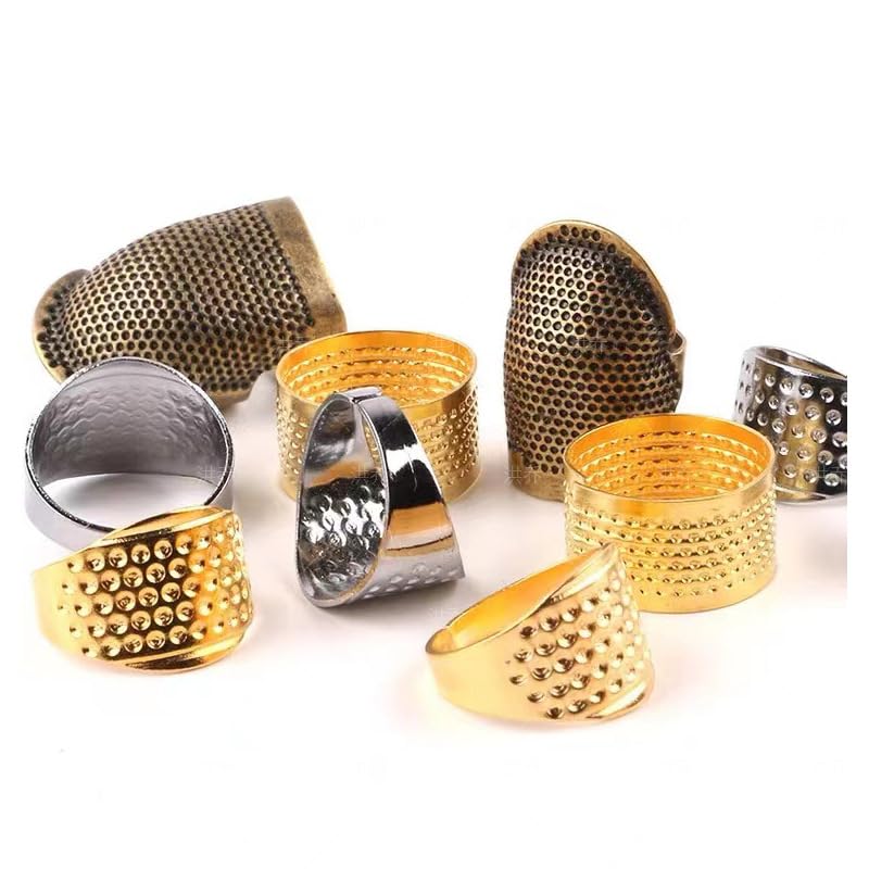 Bouclel 8 PCS Knitting Thimble,Sewing thimbles,Sewing Finger Protector,