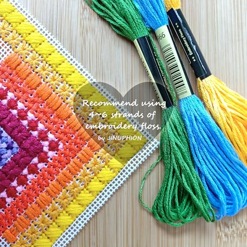 Needlepoint Canvas, 20" X 18", 14-Mesh White Needlepoint Canvas Embroidery Blank White Cloth (1)